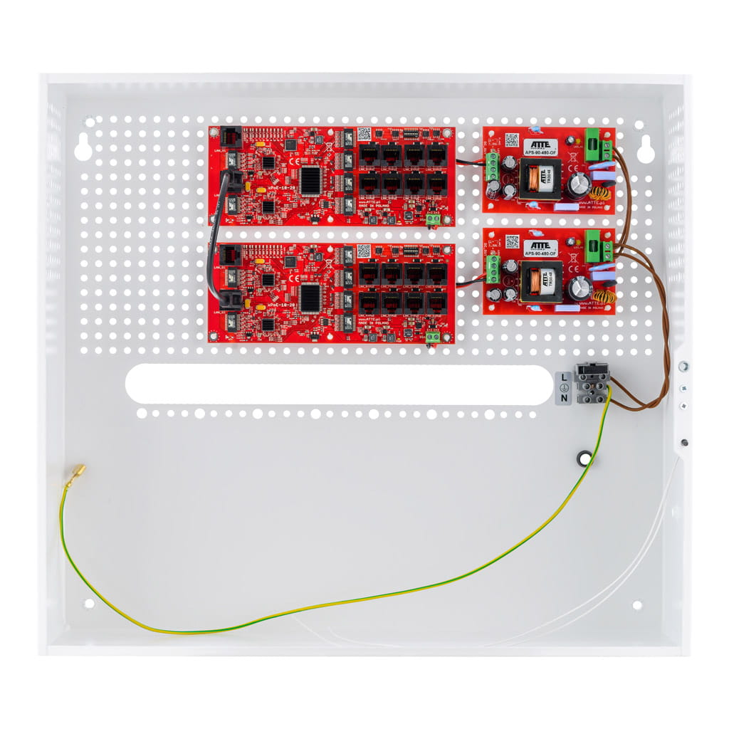 [IP-16-20-H] ATTE - Kit PoE 16 caméras – coffret intérieur avec espace NVR