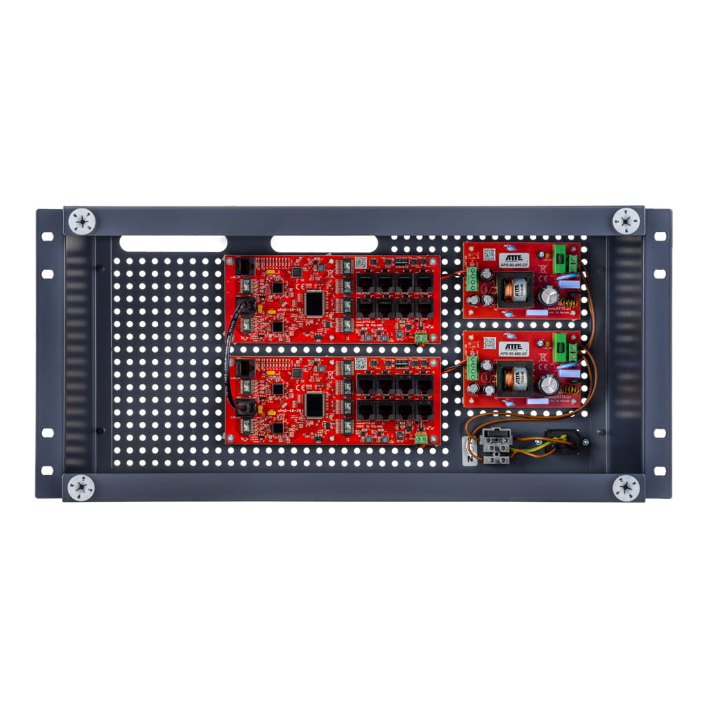 [IP-16-20-R5U0] ATTE - Kit PoE 16 caméras – coffret rack 5U