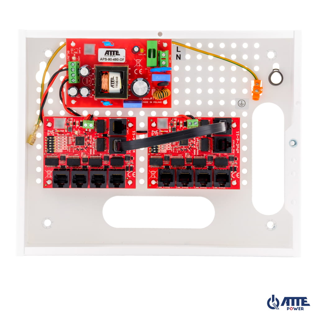 [IP-9-11-E] ATTE - Kit PoE 9 caméras – coffret intérieur