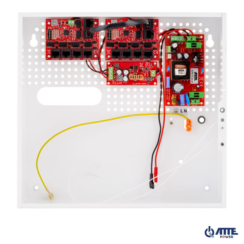 [IPUPS-9-11-F] ATTE - Kit PoE secouru pour 9 caméras IP