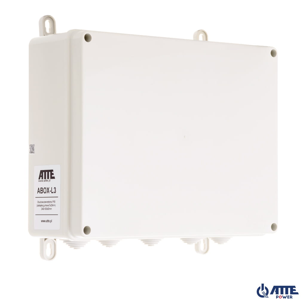 [ABOX-L3] ATTE - Boîtier extérieur IP55 240 × 190 × 90 mm