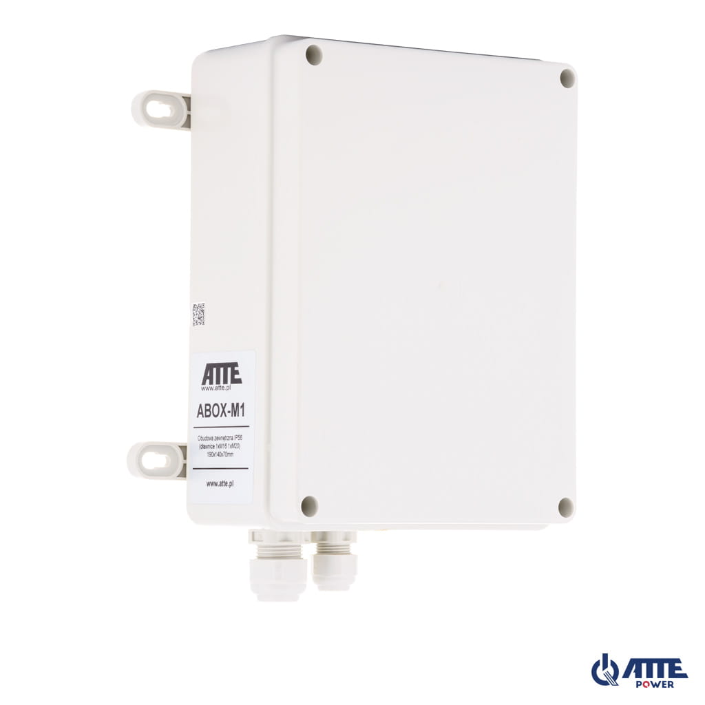 [ABOX-M1] ATTE - Boîtier extérieur IP56 140 × 190 × 70 mm – batterie 7 Ah