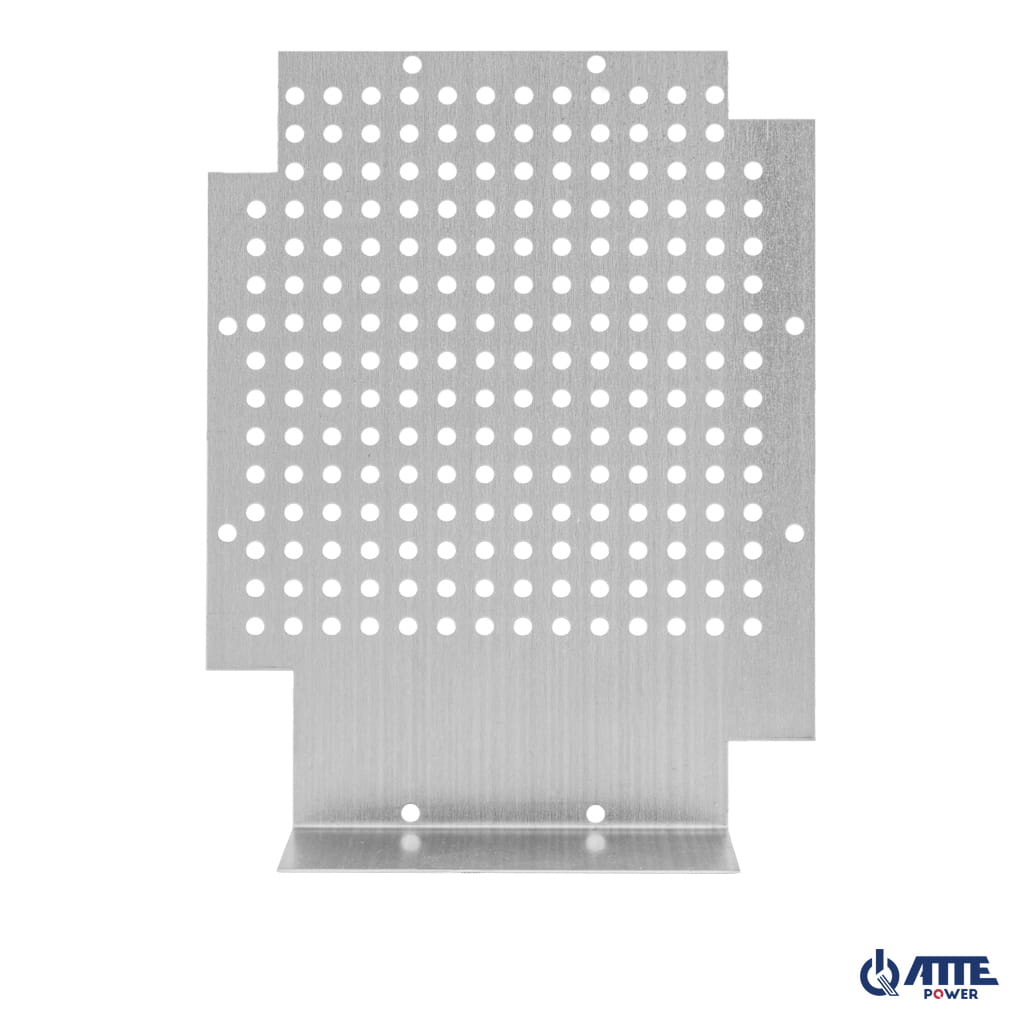 [ADD-MPL2] ATTE - Plaque de montage perforée 225 × 178 mm – format L avec support batterie