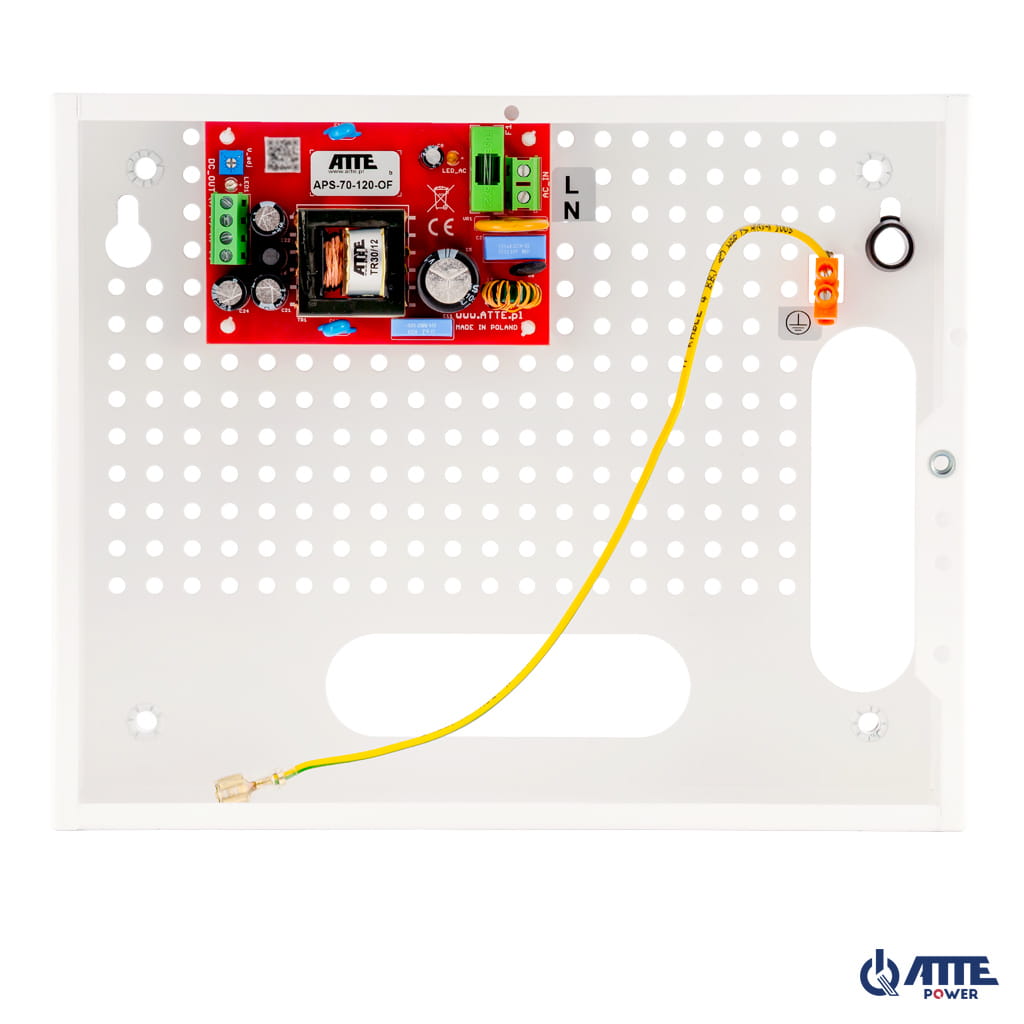 [APS-70-120-E] ATTE - Alimentation SMPS 12 V / 72 W – coffret intérieur 250 × 200 × 85 mm