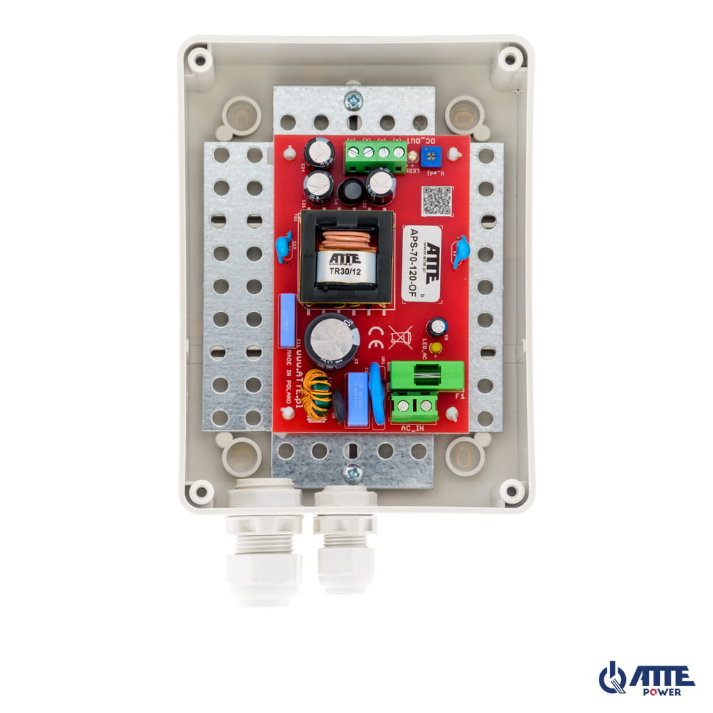 [APS-70-120-S1] ATTE - Alimentation SMPS 12 V / 72 W – coffret extérieur 110 × 150 × 70 mm