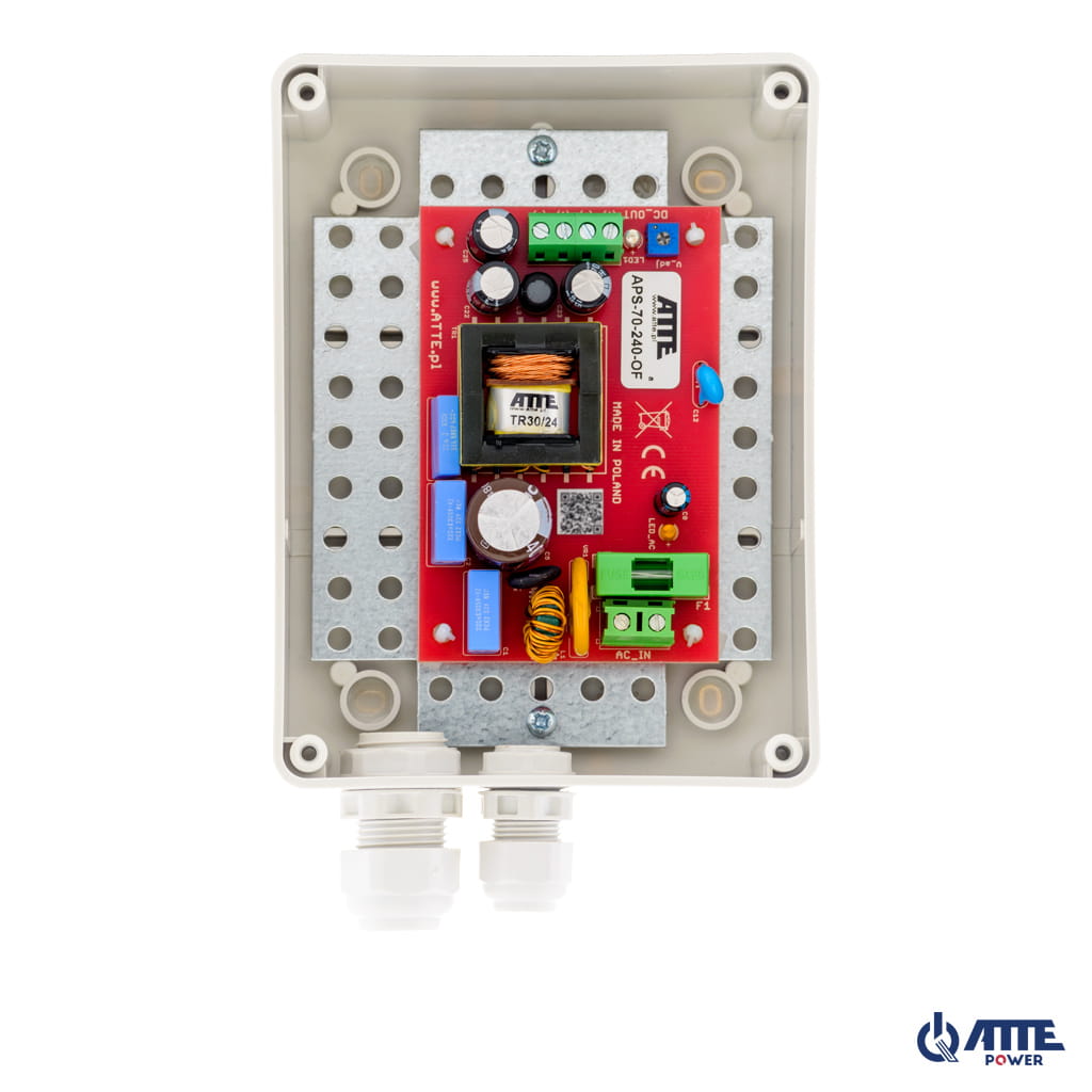 [APS-70-240-S1] ATTE - Alimentation SMPS 24 V / 72 W – coffret extérieur 110 × 150 × 70 mm