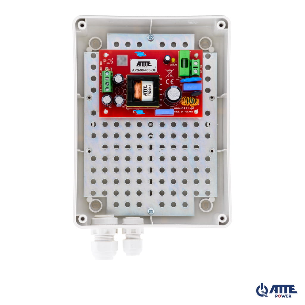 [APS-90-480-M1] ATTE - Alimentation SMPS 48 V / 96 W – coffret extérieur 140 × 190 × 70 mm