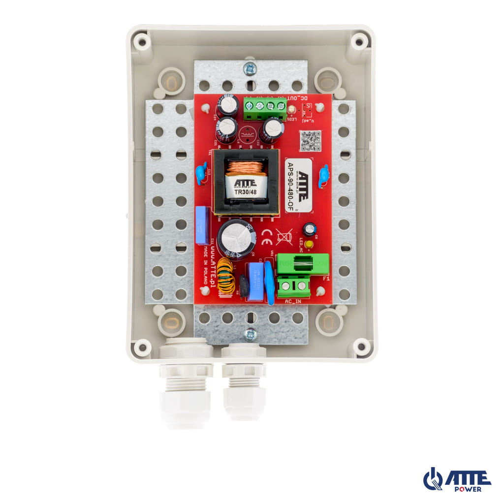 [APS-90-480-S1] ATTE - Alimentation SMPS 48 V / 96 W – coffret extérieur 110 × 150 × 70 mm