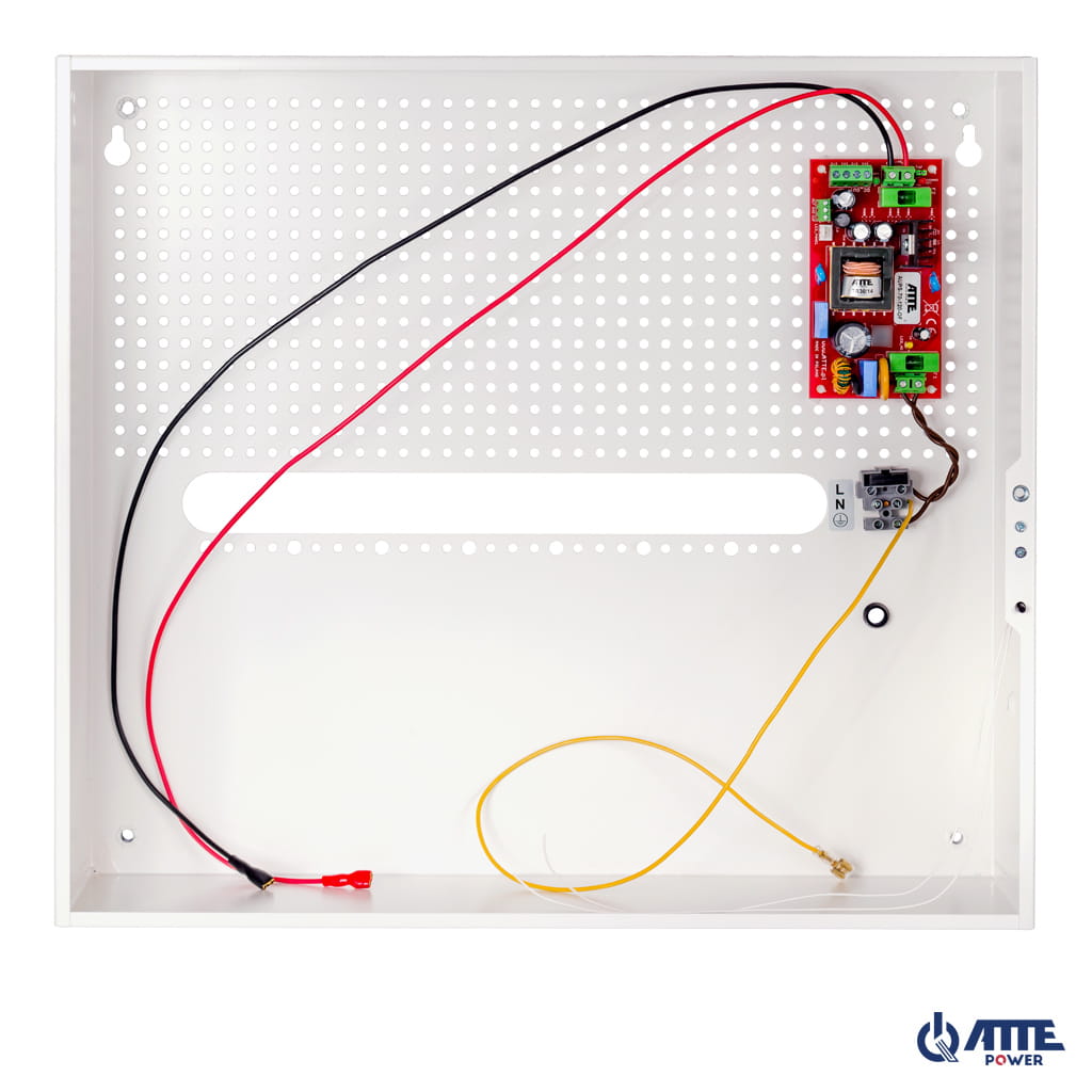 [AUPS-70-120-H] ATTE - Alimentation secourue 12 V / 72 W – coffret intérieur, 2 batteries 18 Ah