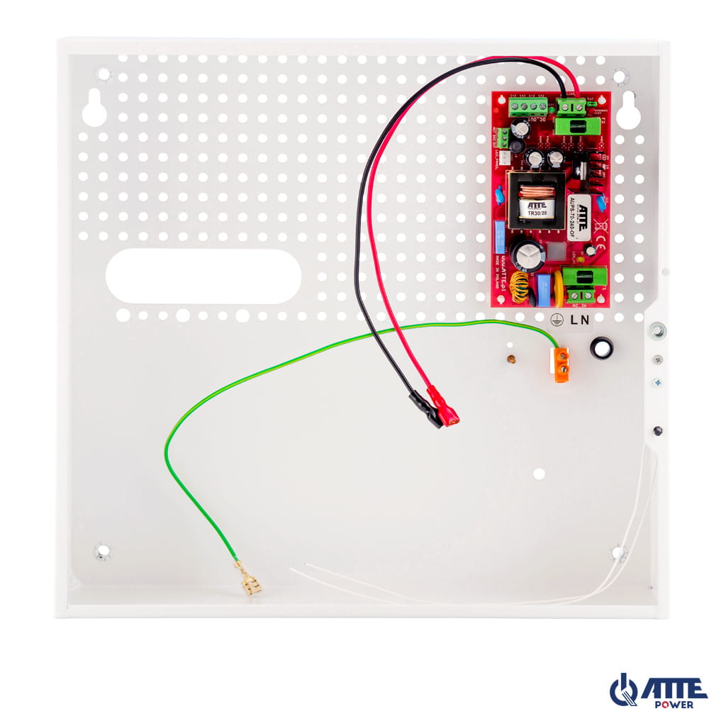[AUPS-70-240-F] ATTE - Alimentation secourue 24 V / 72 W – coffret intérieur, 2 batteries 7 Ah