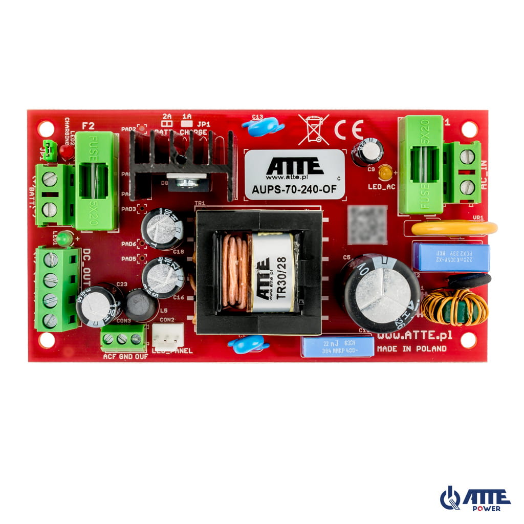 [AUPS-70-240-OF] ATTE - Alimentation secourue 24 V / 72 W – module à intégrer