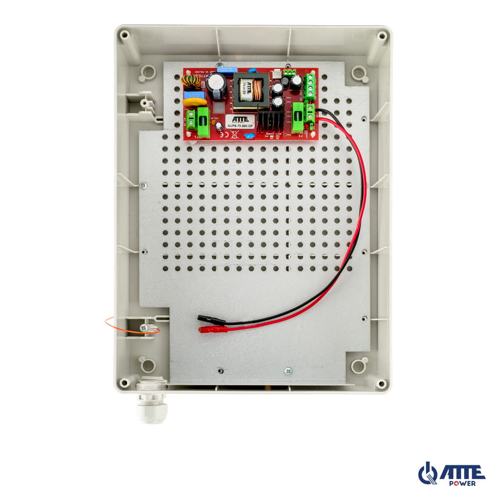 [AUPS-70-240-XL1] ATTE - Alimentation secourue 24 V / 72 W – coffret extérieur, 2 batteries 7 Ah