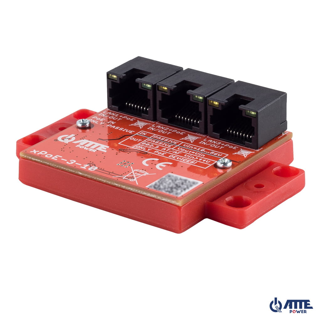 [xPoE-3-10] ATTE - Switch PoE 3 ports Fast Ethernet – PoE passif 70 W