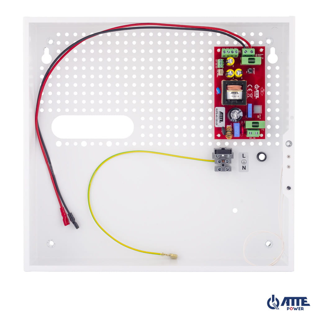 [AUPS-40-120-F] ATTE - Alimentation secourue 12 V / 42 W – coffret intérieur, batterie 18 Ah