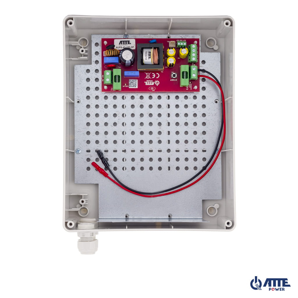 [AUPS-40-120-L1] ATTE - Alimentation secourue 12 V / 42 W – coffret extérieur, batterie 7 Ah