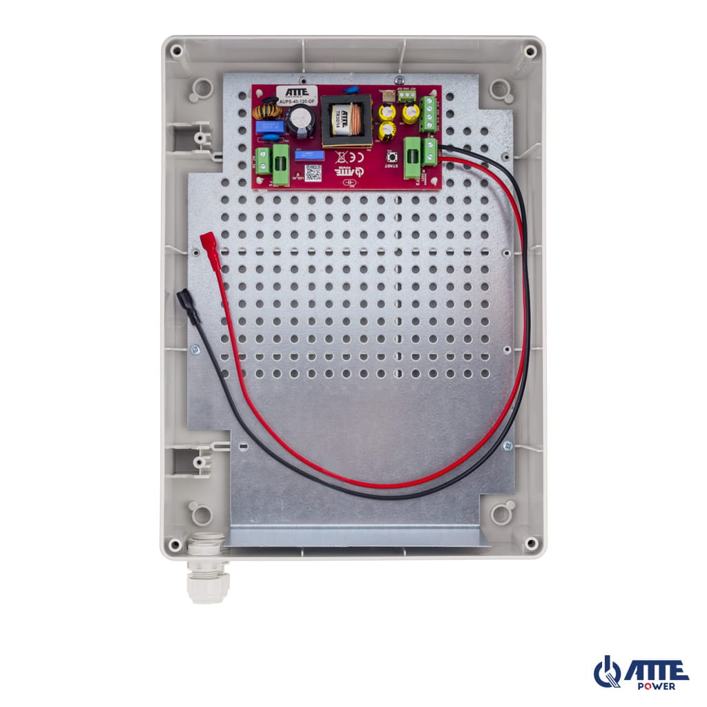 [AUPS-40-120-XL1] ATTE - Alimentation secourue 12 V / 42 W – coffret extérieur, batterie 18 Ah