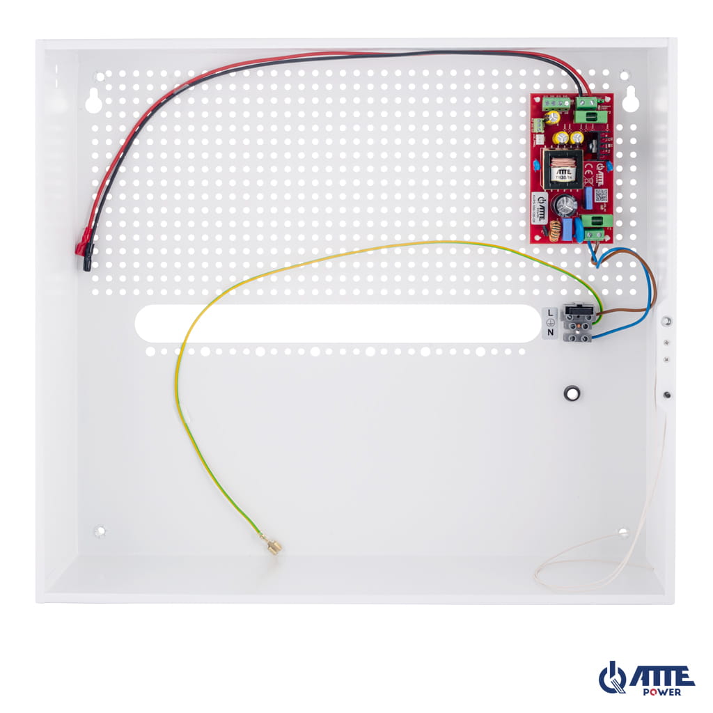 [AUPS-100-120-H] ATTE - Alimentation secourue 12 V / 100 W – coffret intérieur, 2 batteries 18 Ah