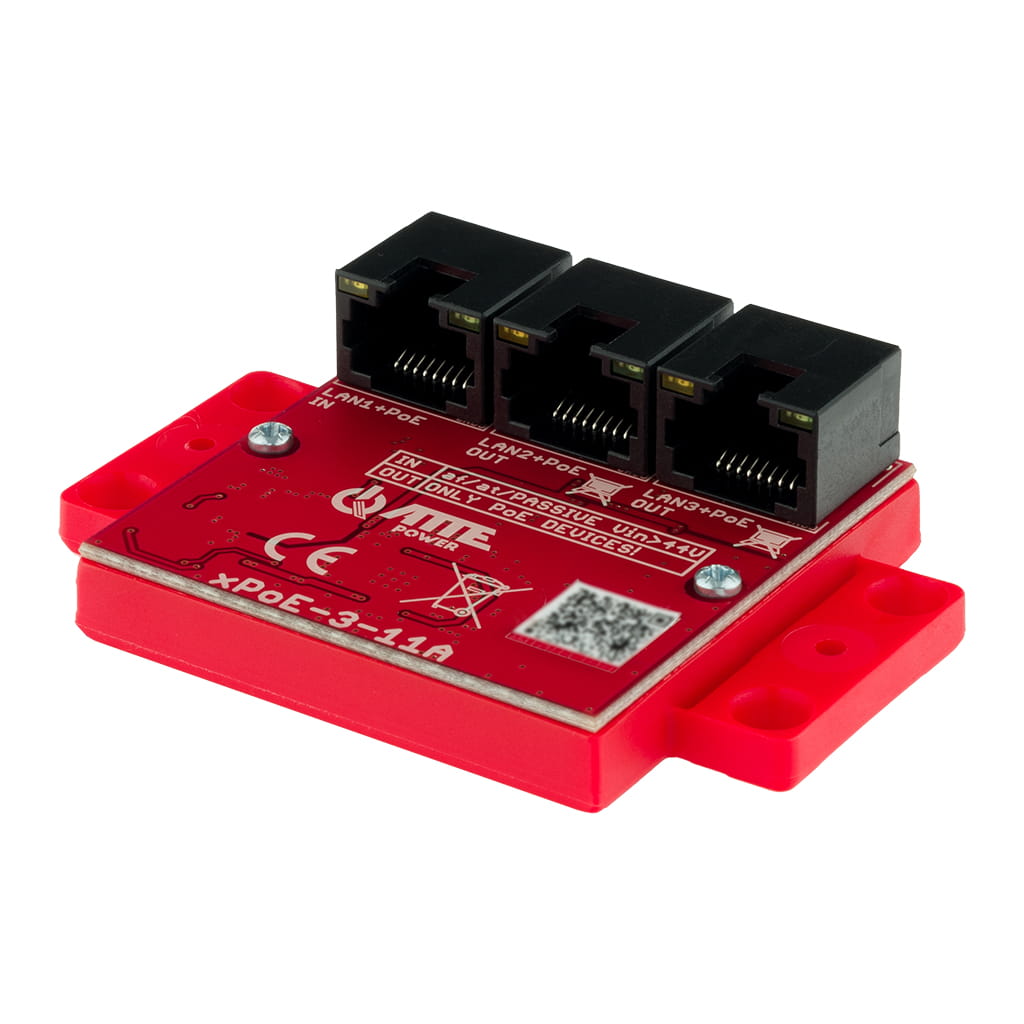 [xPoE-3-11A] ATTE - Switch PoE 3 ports Fast Ethernet – sorties séquencées 40 W