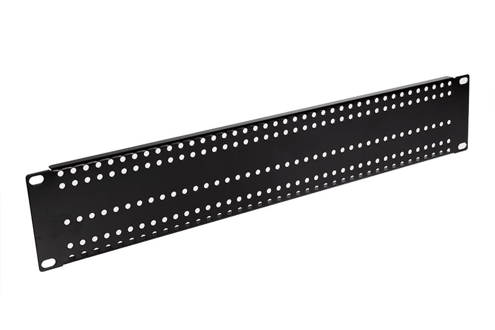 [ADD-RACK2U1] ATTE - Adaptateur rack 19 pouces 2U perforé – montage droit