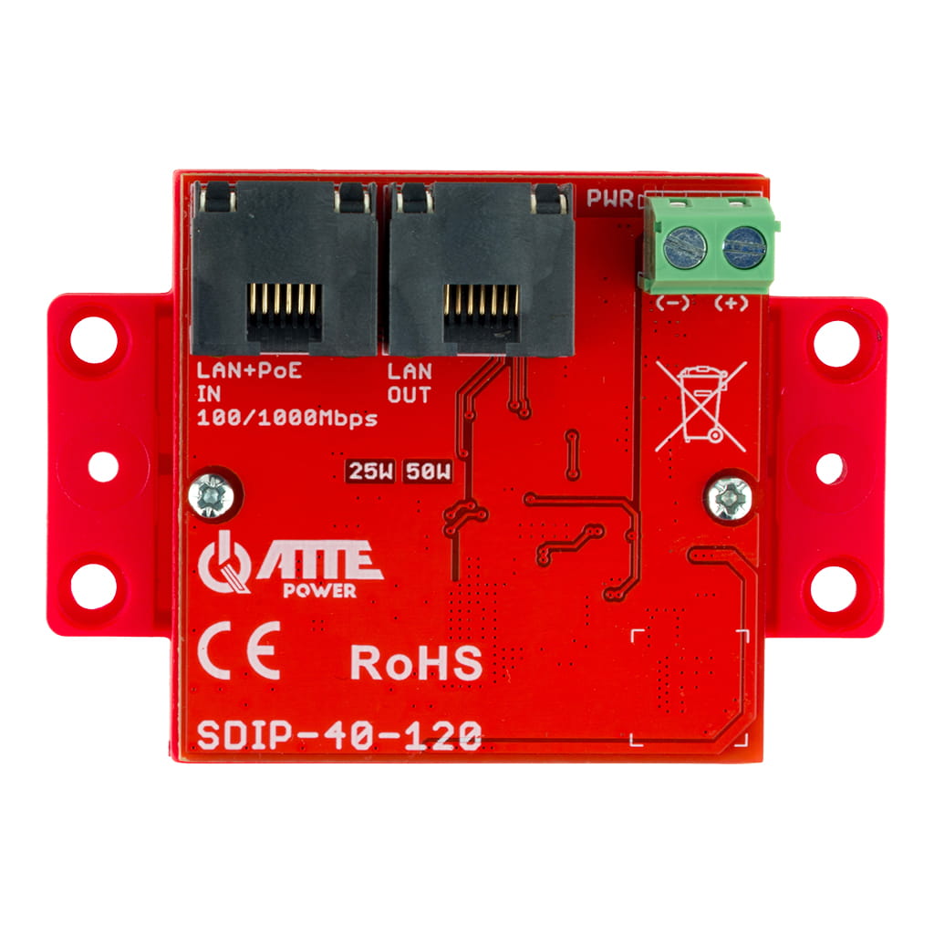 [SDIP-40-120] ATTE - Adaptateur de tension PoE Gigabit abaisseur pour alimenter le NVR