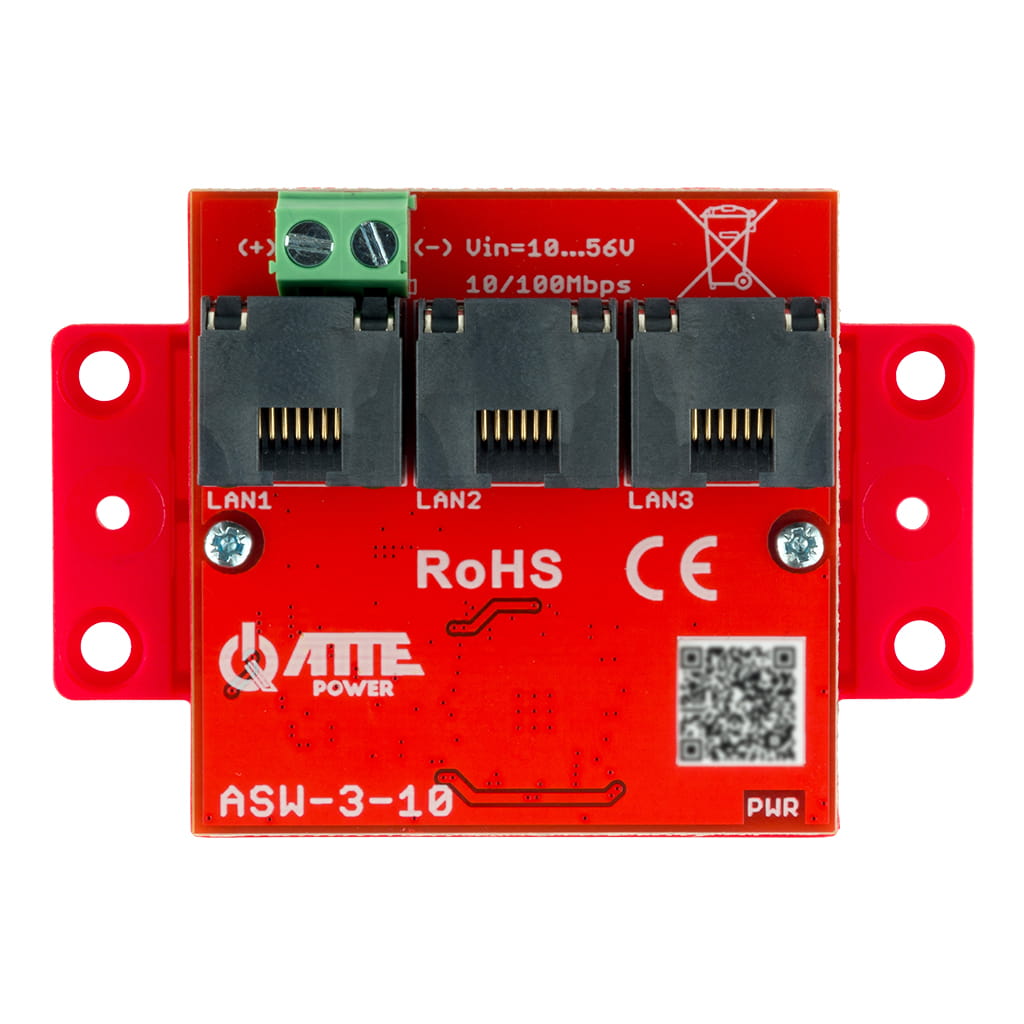 [ASW-3-10] ATTE - Switch LAN 3 ports 10/100 Mb/s