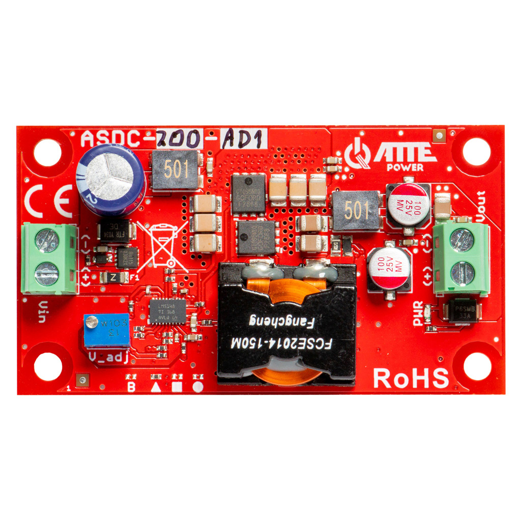 [ASDC-200-AD1-OF] ATTE - Convertisseur DC/DC abaisseur réglable 5 à 24 V – 200 W